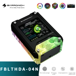 Barrowch AM5 CPU Pump Block Monitor + HDMI AIDA64 Temperature Monitoring Secondary Screen For AMD AM4 AM3 FBLTHDA-04N