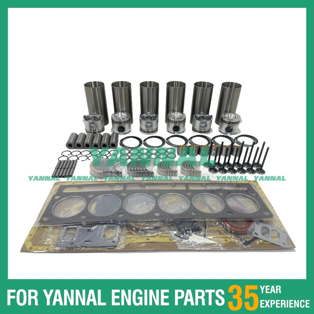 Overhaul Rebuild Kit Pistons 7E-3428 with Gasket Kit Bearings for Caterpillar CAT 3116 3116-T Engine Parts