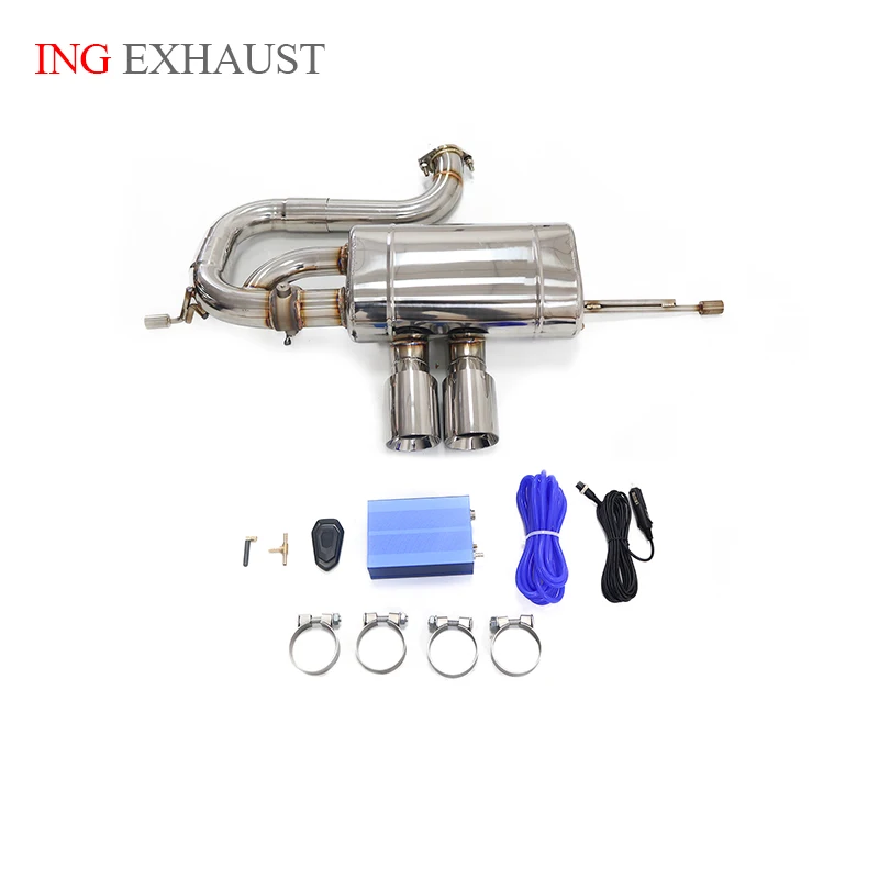 ING Exhaust System Racing ss304 Rear Remote Vaccum Valve Catback for Lotus Evora 3.5T Electronic Switch Muffler Car Accessories