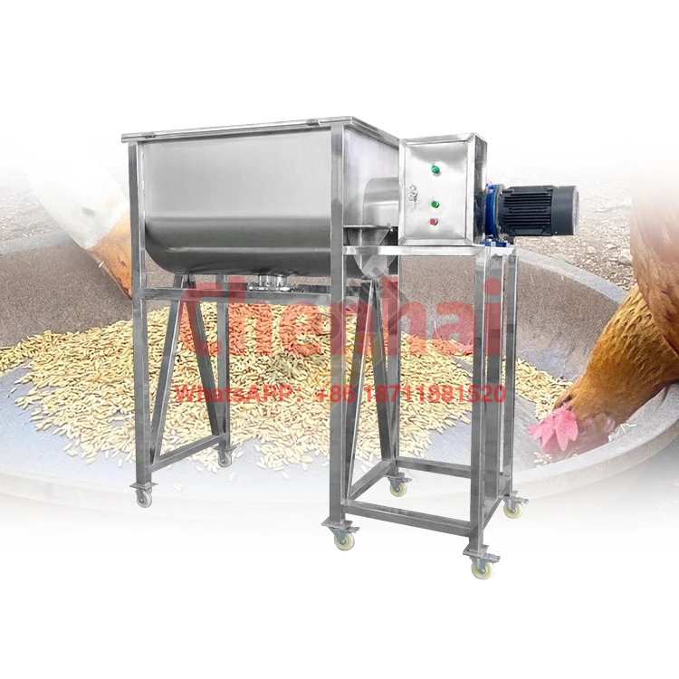 

Industry Concrete Horizontal Double Ribbon 1ton 5 Ton Mix Poultry Feed Mixer Machine for Animal Feed