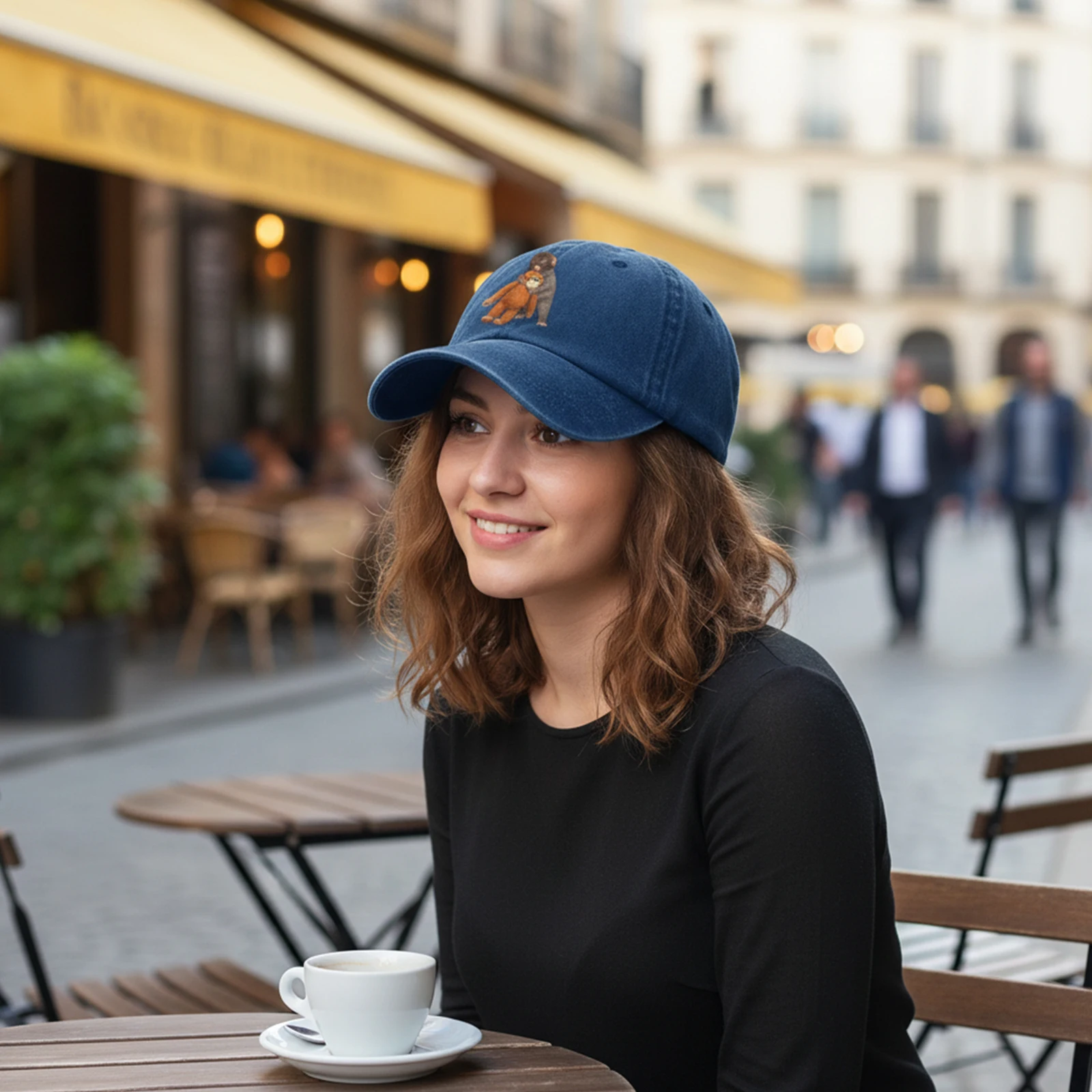 

Милая бейсболка с обезьянкой, регулируемая, хлопковая, винтажная, низкопрофильная, для гольфа, повседневная кепка-тракер для мужчин и женщин, единый размер