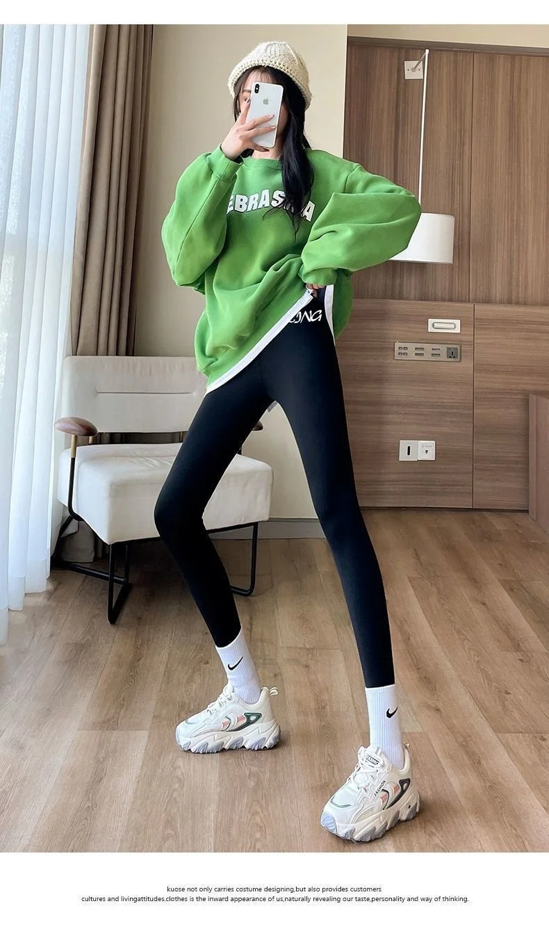 

Брюки для йоги для женщин, большие размеры, женские офисные эластичные брюки для поездок на работу на улице, теплые богемные женские корейские вечерние брюки