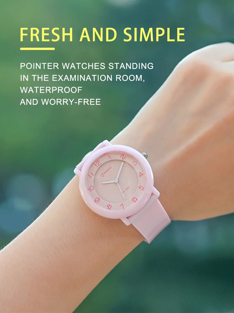 UTHAI CE85 Pointer Watch Trend Simple Quartz Watch Children's Waterproof Quartz Electronic Watch Student
