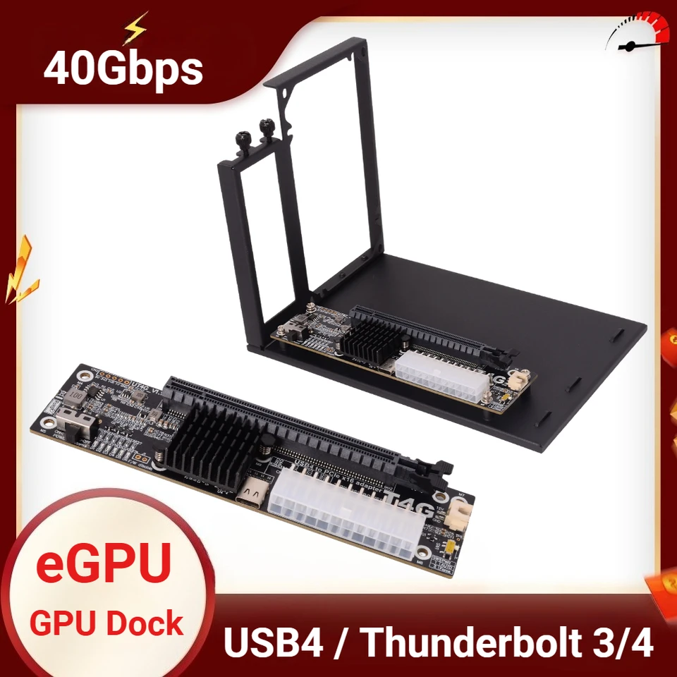 eGPU Thunderbolt 4/3 TB3/TB4 To PCIe X16 PCI-E 4.0 X4 GPU Dock