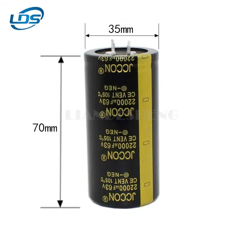 1 Uds condensador de cuerno de toro 63V 12000UF tamaño 30*50 30*70 35*45 35*50 35*60 35*70 condensador electrolítico de aluminio 12000UF 63V