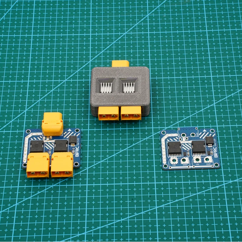 1PCS DC 5-100V High Current Dual Battery Parallel Module XT60 Plug Automatic Switching Expansion Board for RC Airplane/Drone