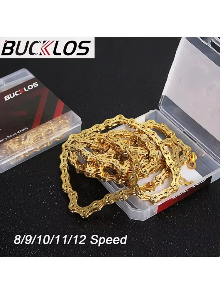 AliExpress BUCKLOS 8/9/10/11/12 Speed Bicycle Chain 116/126 Links Bike Chain 9v 10v 11v Road MTB Current