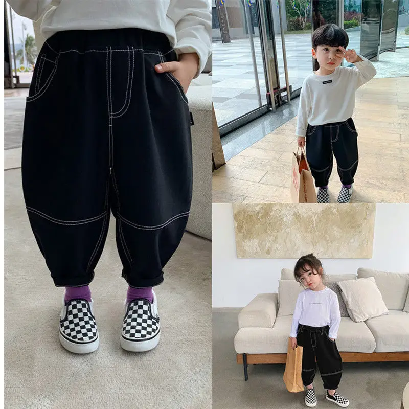 

Boys Jean Pants Long Trousers Denim 2024 Thread Spring Autumn Baby's Kids Sport Teenagers Birthday Christmas Gift Children's Clo