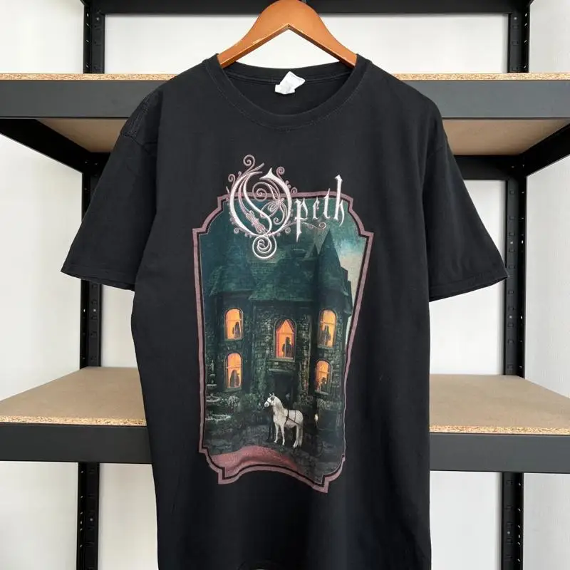 

Винтажная черная футболка Opeth In Cauda Venenum с металлической лентой 2000-х годов, размер Xl
