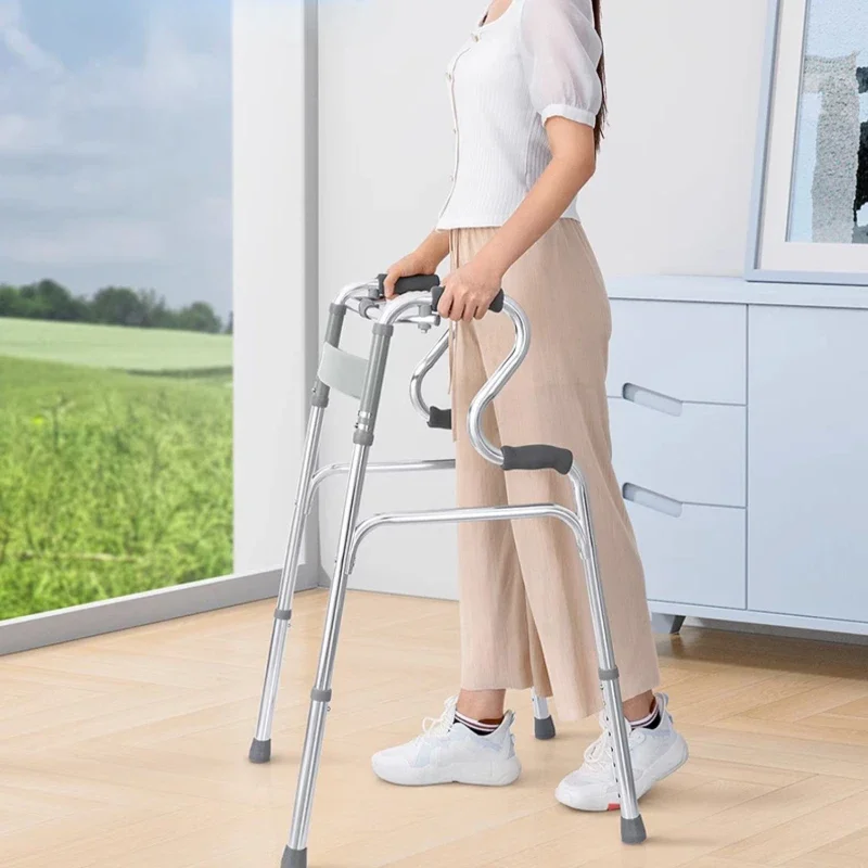 Can Sit Elderly Walking Aids, Aluminum Alloy Disability Aids Mobility, Elderly Help Tools Crutch Fracture Rehabilitation Walkers