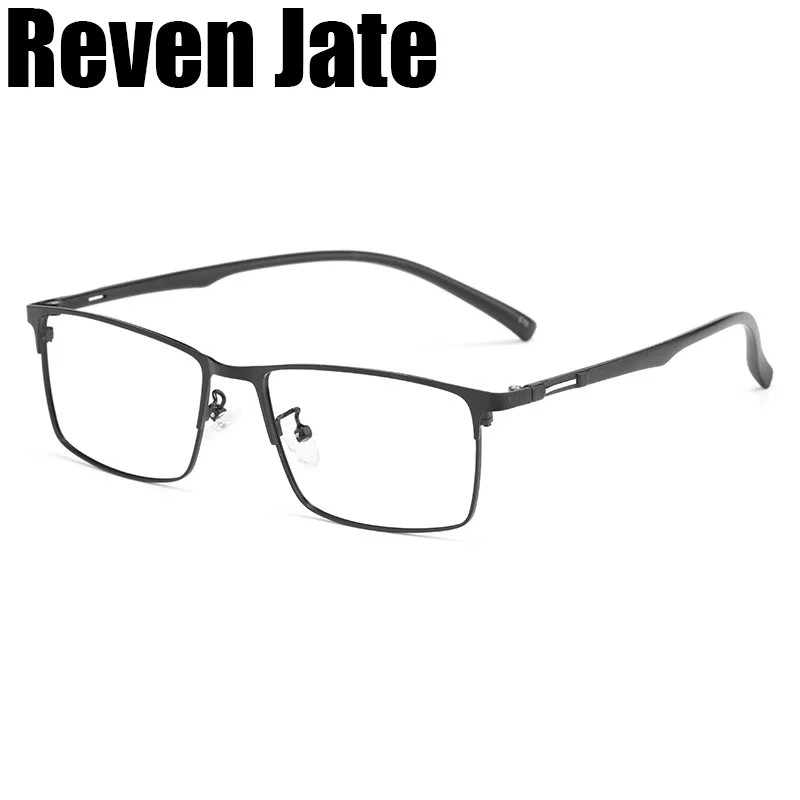 

Reven Jate 89028 Men Titanium Alloy Glasses Frame Fashion Male Square Ultralight Eye Myopia Prescription Eyeglasses