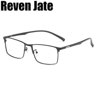 Reven Jate 89028 hombres aleación de titanio gafas marco moda masculina cuadrado ultraligero ojo miopía gafas graduadas