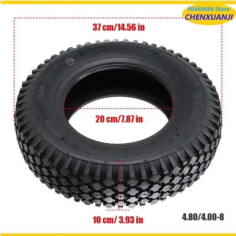 إطارات مفرغة 4.80/4.00-8 الأكثر مبيعًا لسحب المروج والجرارات والشاحنات ومنفاخ الثلج وعربات الجولف ATV وملحقات الإطارات