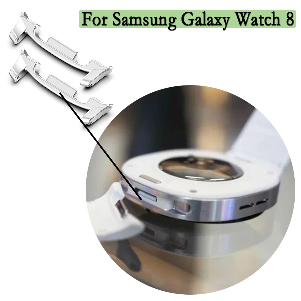 22mm Width Strap Connectors For Samsung Galaxy Watch 8 Adapters High Quality Metal Connector Link Attachment Bracelet