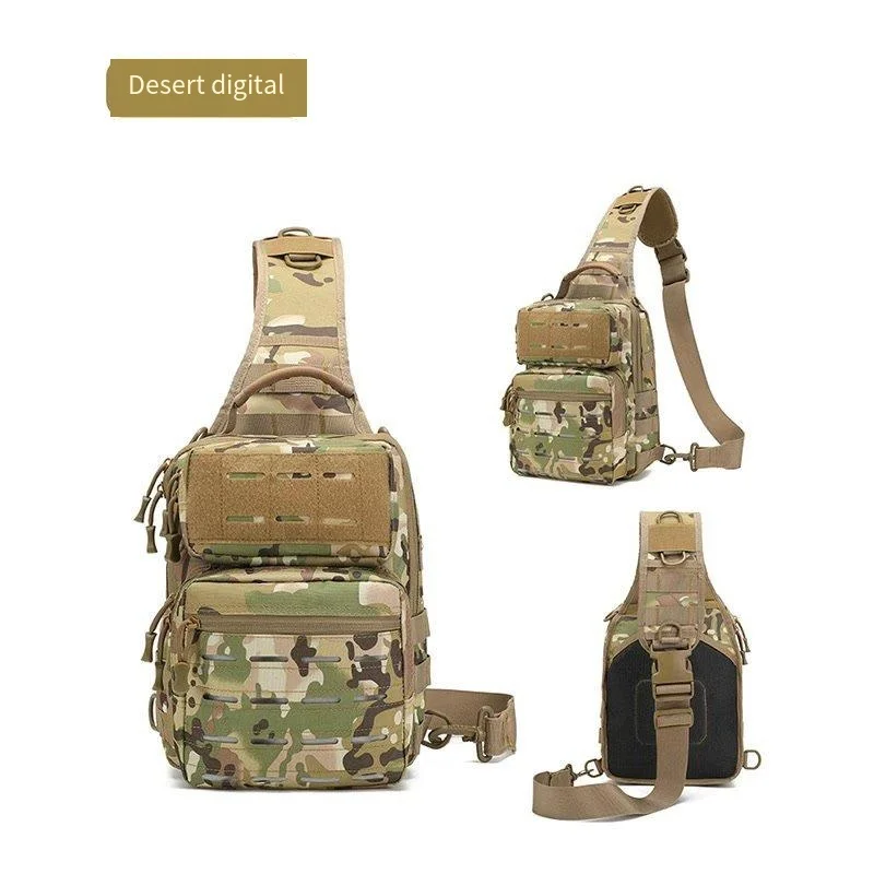 Bolso de pecho táctico para hombre y mujer, bandolera de camuflaje multifunción de gran capacidad, para exteriores