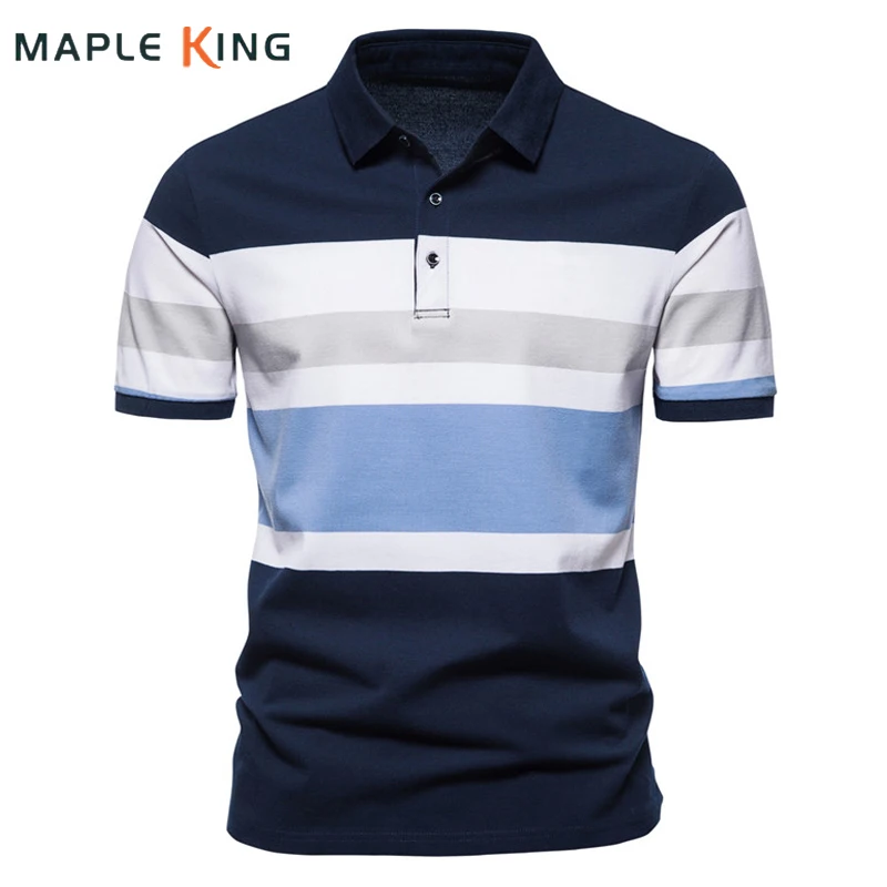 

Mens Summer Polo Shirts Golf Wear 2025 Patchwork Color Short Sleeve Polos Para Hombre Mens Business Social Tee Shirt Homme Tops