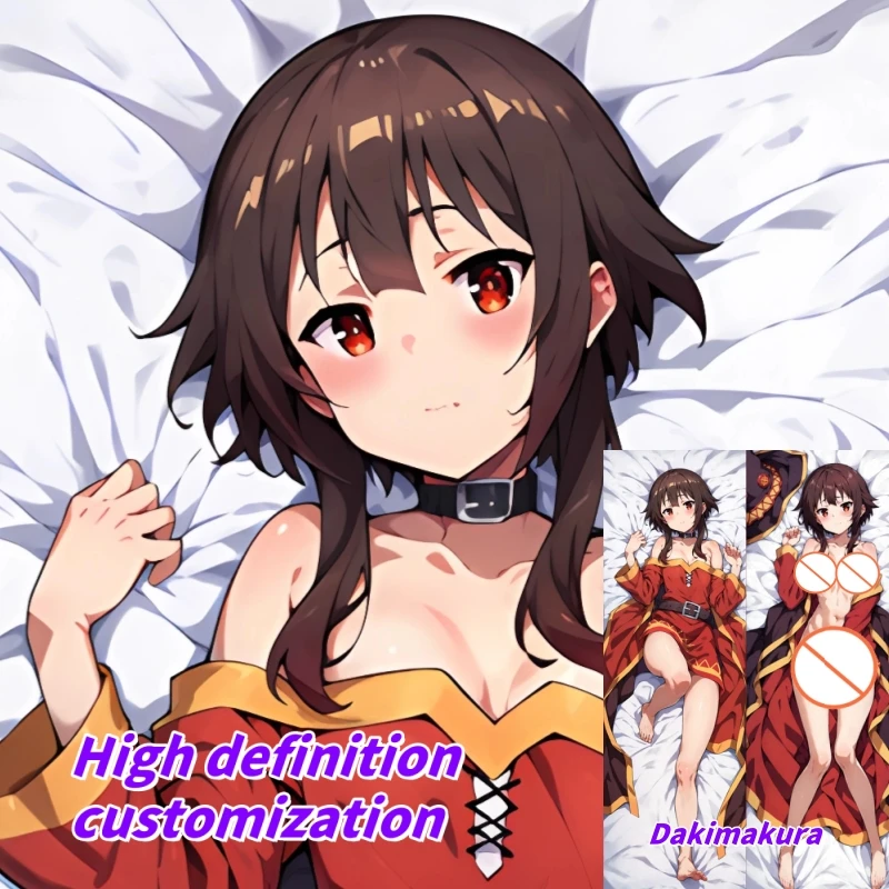 

Dakimakura Anime Pillow Case Megumin Double-sided Print Of Life-size Body Pillowcase Gifts Can be Customized