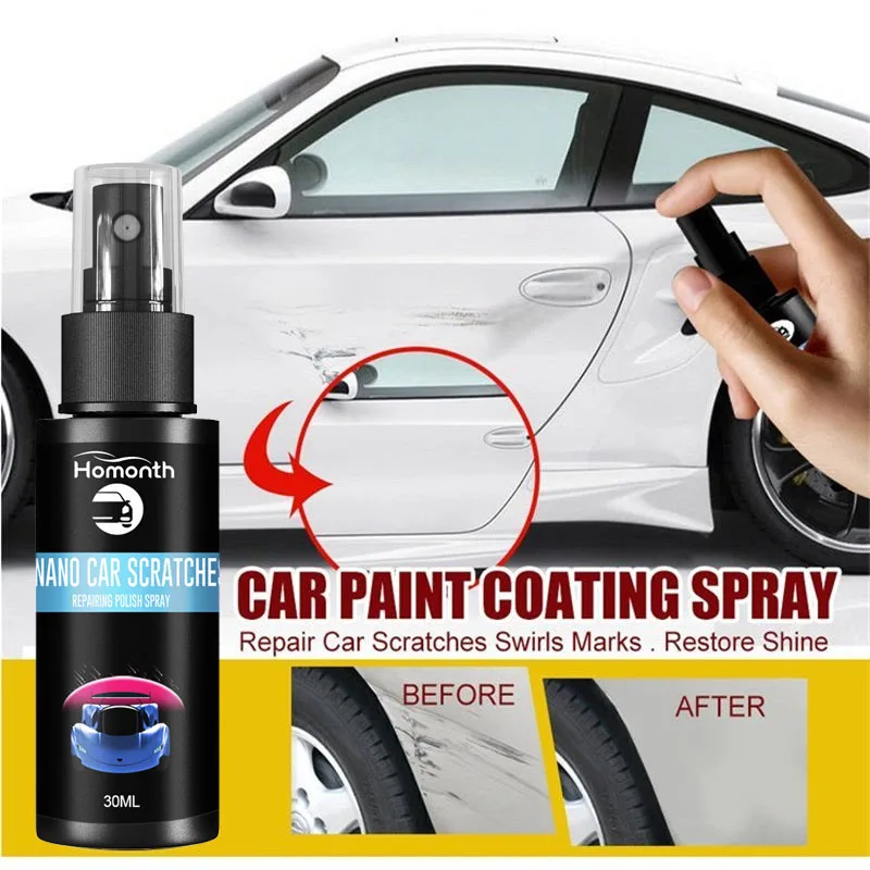 Nano Repairing Coating Spray for Anti Scratch Hydrophobic Polish Nano Coating Agent Auto Paint Surface Care Polished Coat