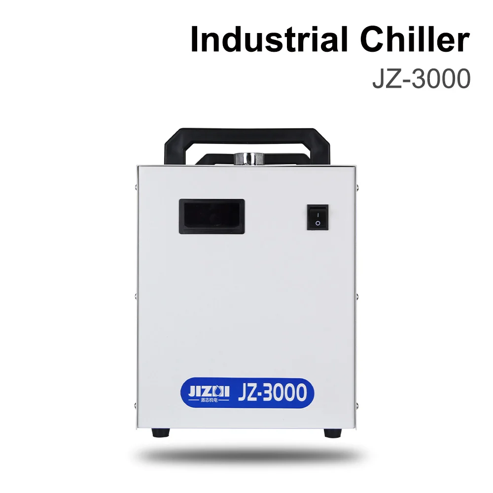 JZ-3000 Industrial Water Chiller for CO2 Laser Engraving Cutting Machine Cooling 60-80W Laser Tube DG110V AG220V