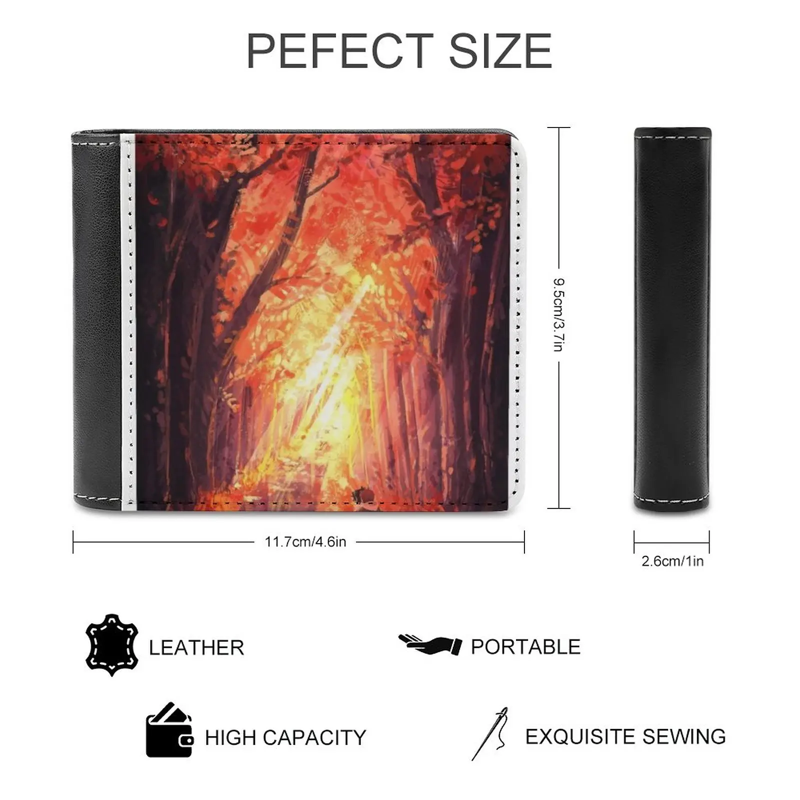 돼지 천국 패턴 가죽 남성용 지갑 뜨거운 판매 새로운 남성용 지갑 트렌드 카드 팩 지갑 Hogfish Hog Snapper Snapper Reef