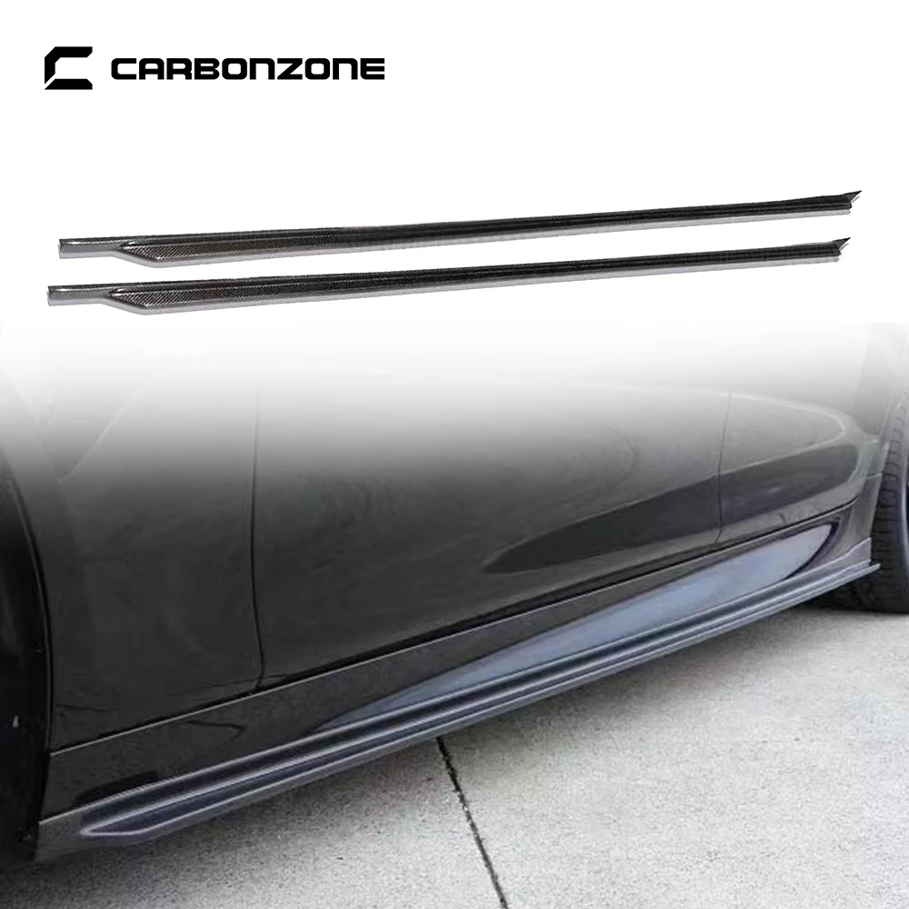 

Carbon Fiber 3D Style Side Skirts For BMW 5 Series F10 2010-2016 2pcs/pair Car Door Edge Protector Exterior Accessories