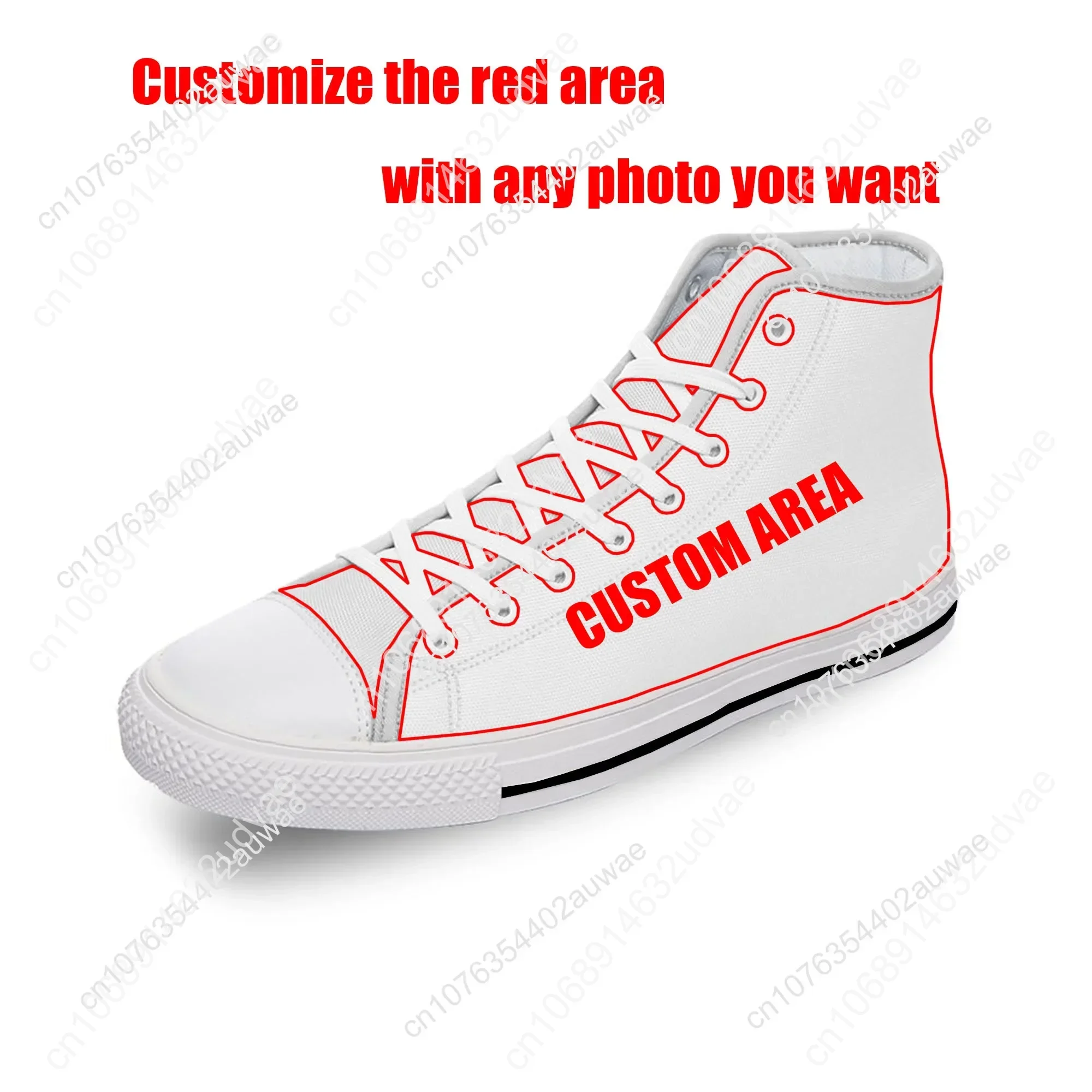 Lautaro NO.10 High Top Shoes Men Women Canvas Sneaker Argentina Soccer Star High Quality Sneakers Custom Shoe White