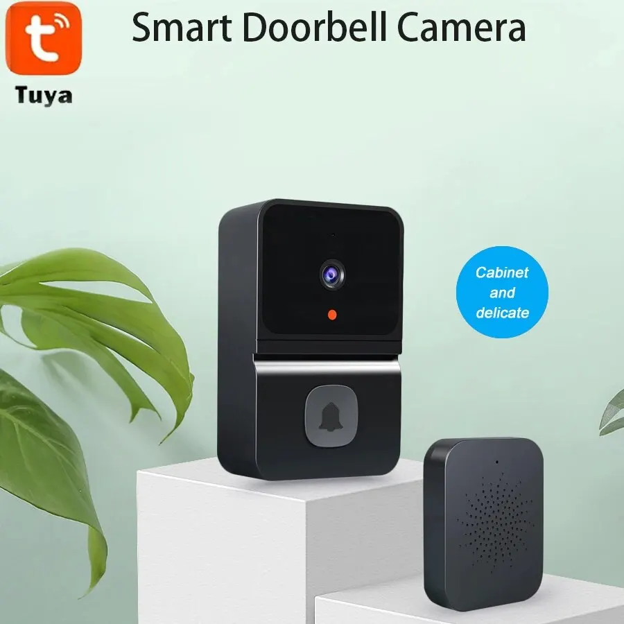 Tuya WiFi Video Doorbell Wireless HD Camera PIR Motion Detection IR Alarm Security Smart Home Door Bell WiFi Intercom for Home