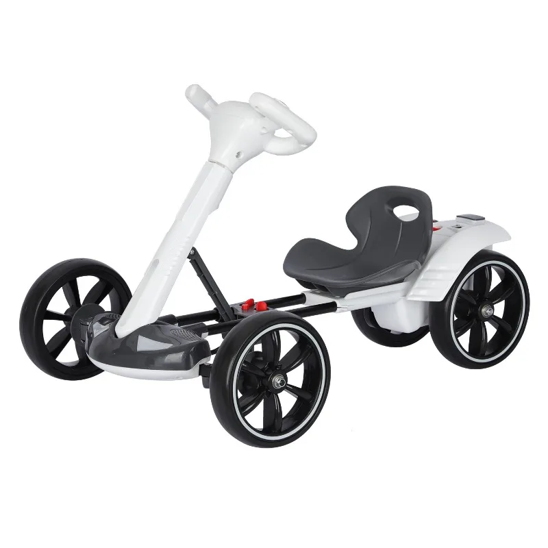 New model no-installation children's go-kart electric four-wheeler, foldable and seatable