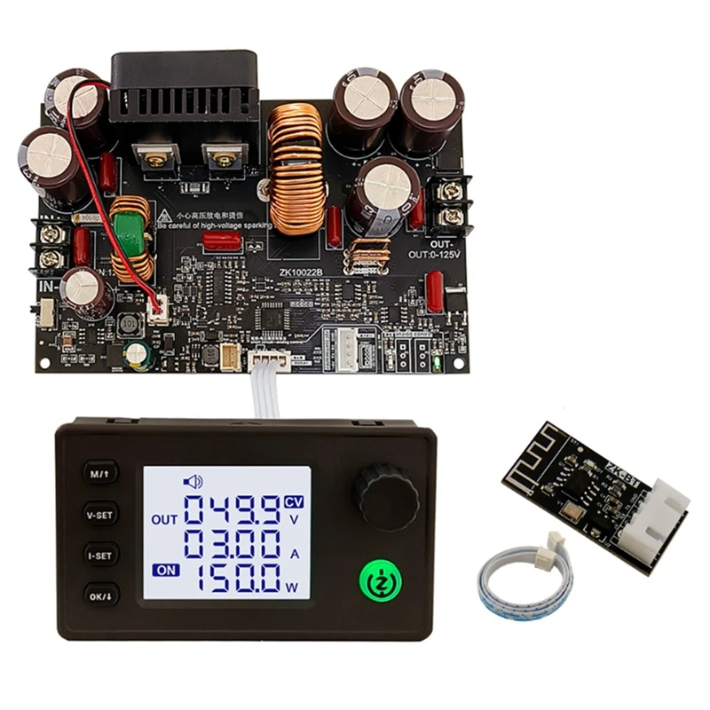 

ZK-10022 CNC Step-Down DC Power Supply PCB 1500W Adjustable Voltage Voltage And Constant Voltage Constant Current Module