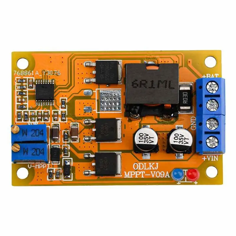 SHGO-2X 6A MPPT Solar Charge Controller DC8-30V 300Khz Battery Charging Module PWM Auto Switch Reverse Connection Protection