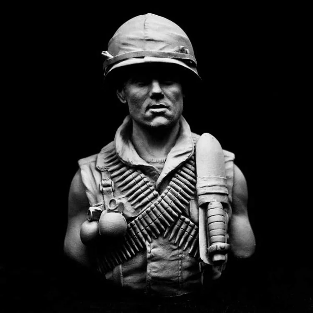

1/10 Resin Unpainted model Kit, military theme, bust of United States Marine Corps unassembled and unpainted GK, 1265X