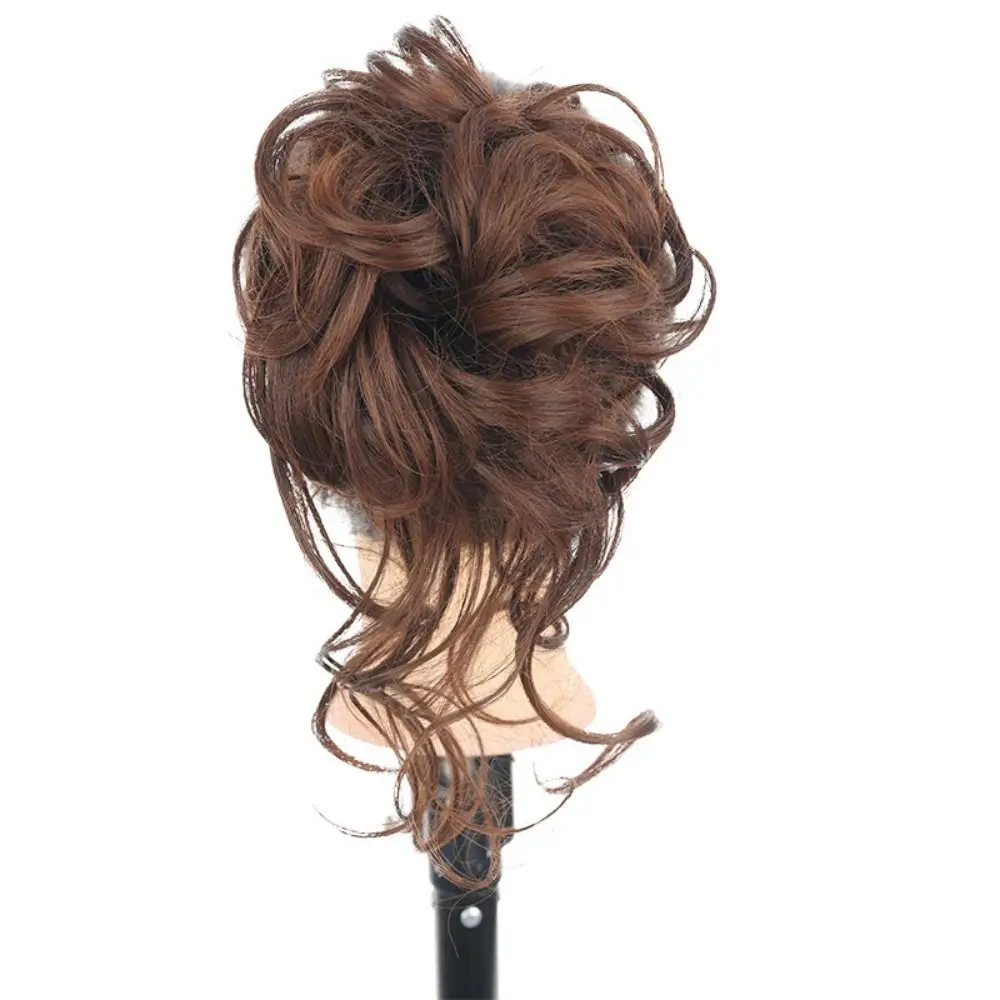 

Светлые женские волосы для наращивания, черная прическа, длинная борода, шиньон, накладные волосы, синтетический пучок, беспорядочный вьющийся пучок для волос