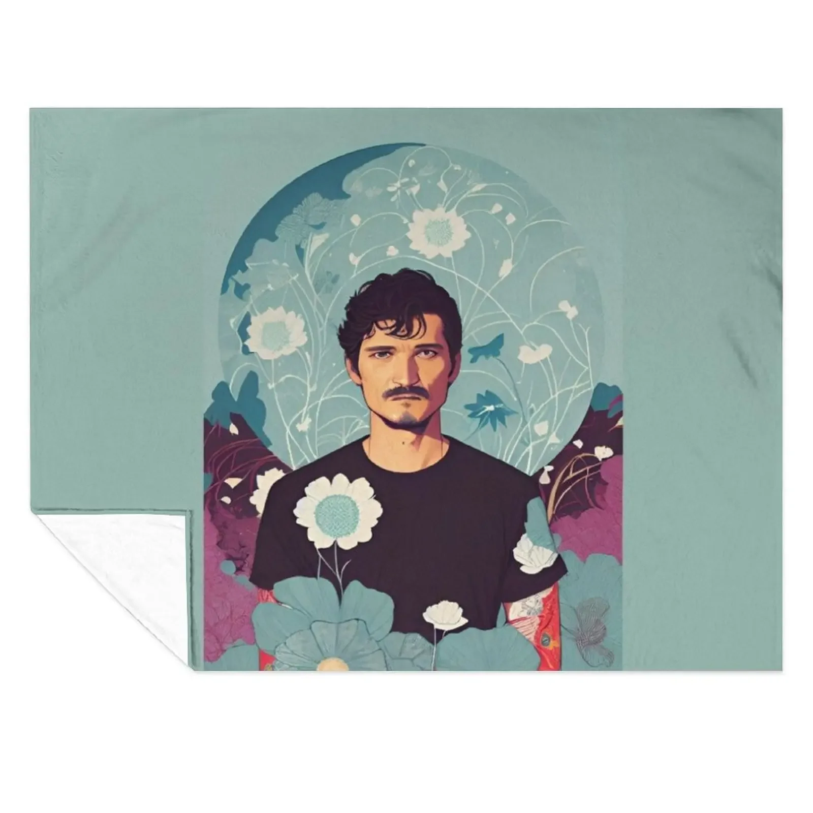 

Pedro Pascal By CallisC Arts Throw Blanket Luxury Brand Luxury Soft Plaid Large Blankets
