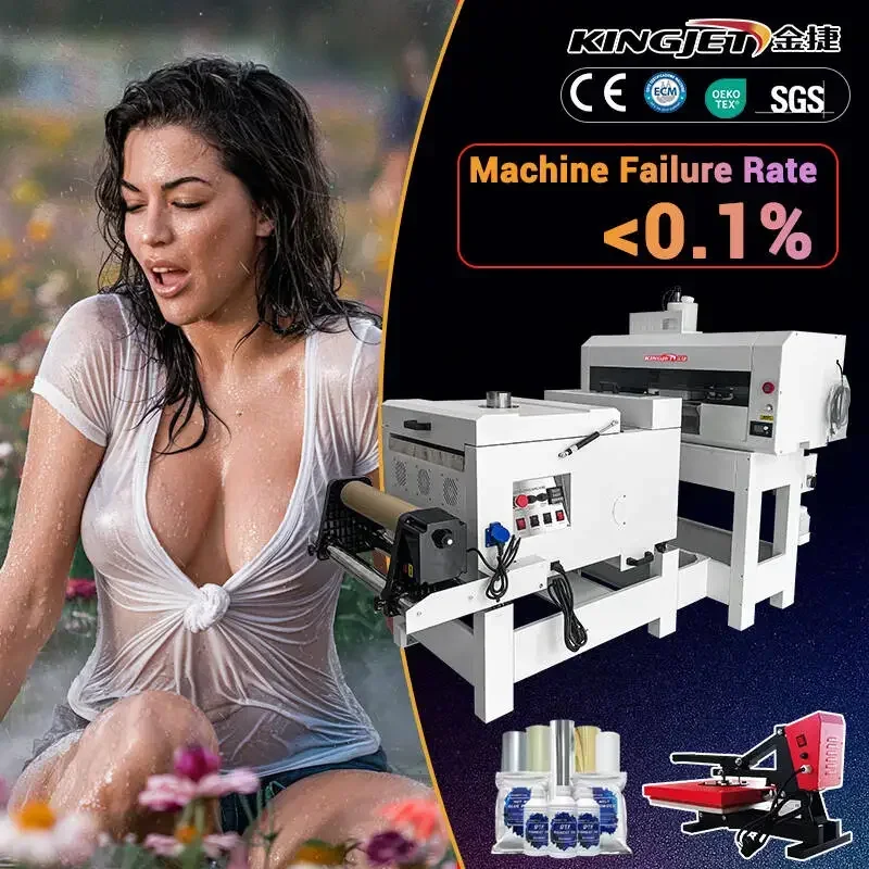 For Platinum Pro 600 cm 24 in dtf printer dual head dtf printer printing machine with oven