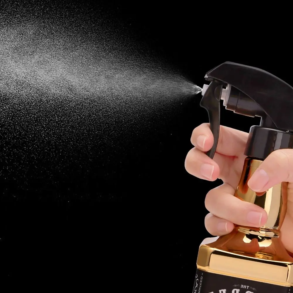 

Retro Plating Hairdressing Spray Bottle Large Capacity Water Sprayer Mist Watering Can Continuous Atomizer Container
