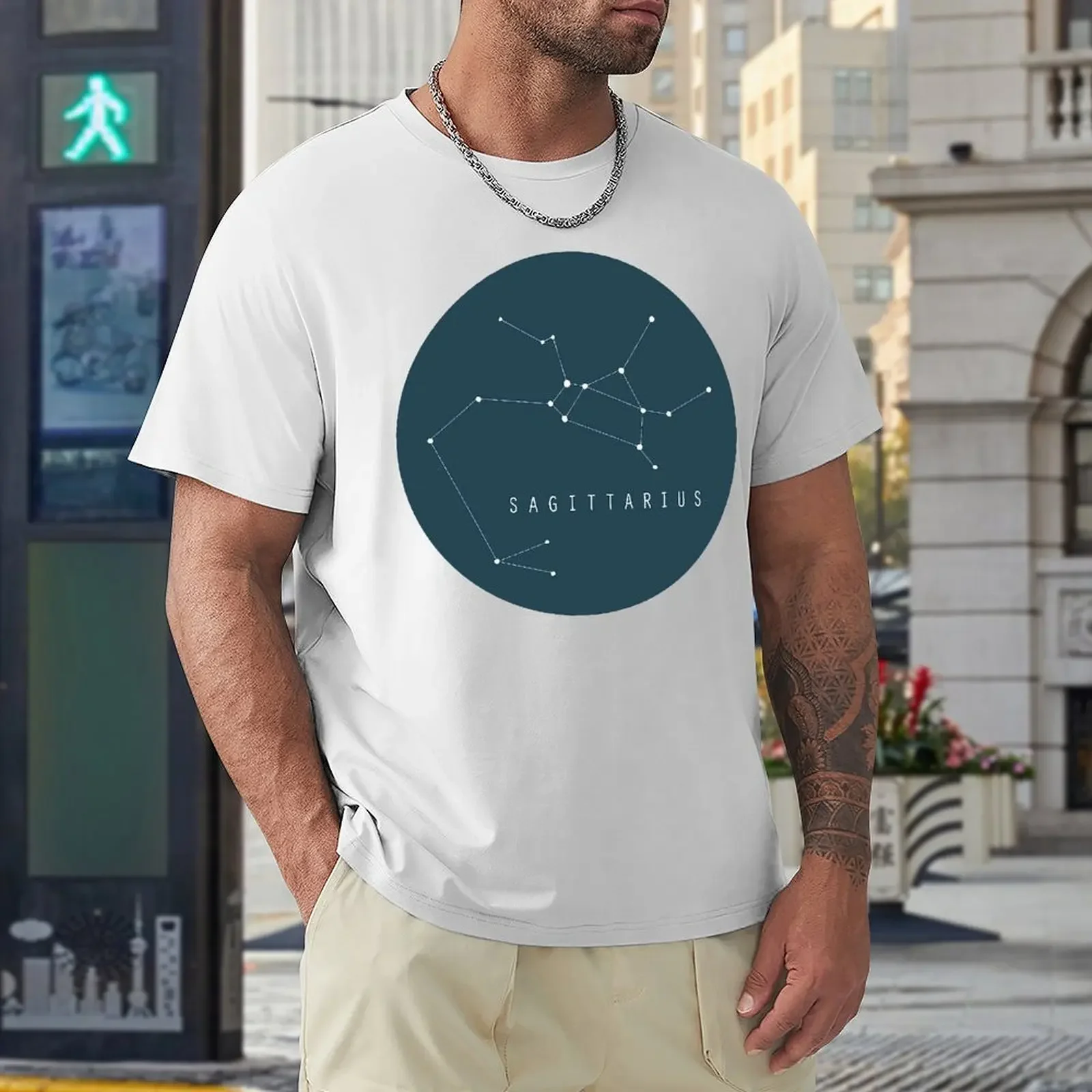 

Round Neck Sagittarius Twelve Constellation (6) T-shirt Motion Top Tee Funny Graphic Humor Graphic Travel USA Size