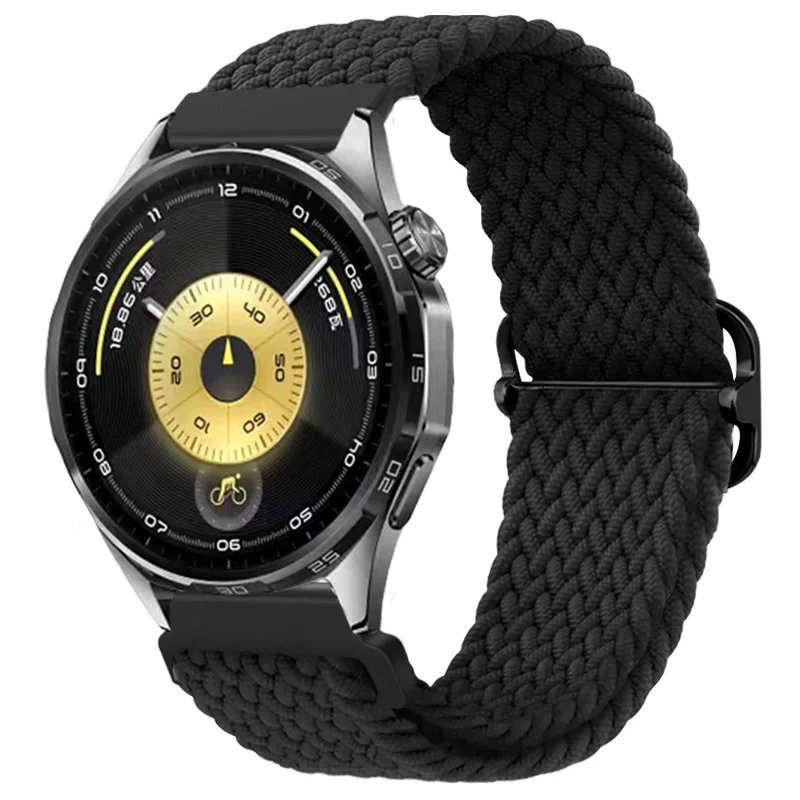 Нейлоновый плетеный ремешок 20/22 мм для Huawei Watch 5 4 GT6 Pro GT6 GT5-4-3 46 мм Эластичный ремешок Amazfit Active 2 BIP 6 Balance 2 Браслет