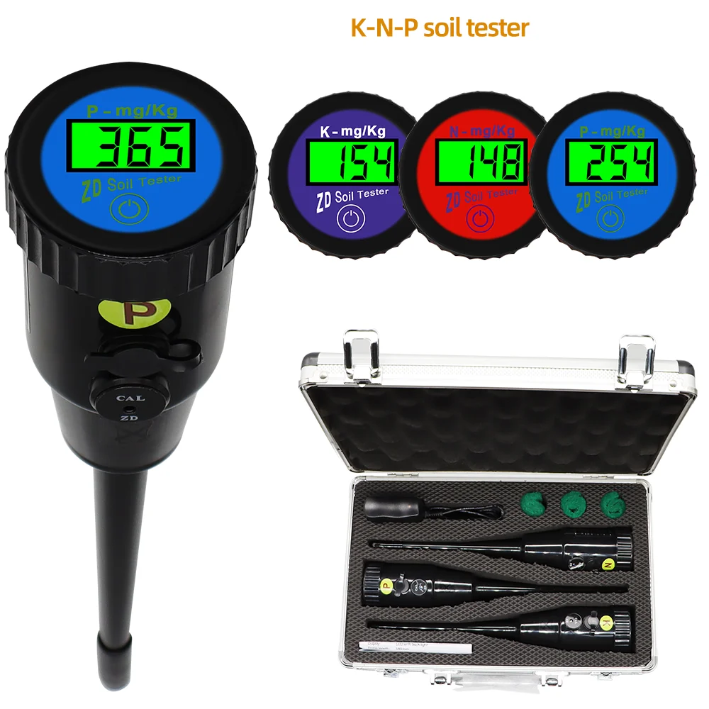 NPK Soil Ph Meter Tester Soil Instant Tester Nutrient Tester Nitrogen Phosphorus Potassium ZD Soil Ph Meter