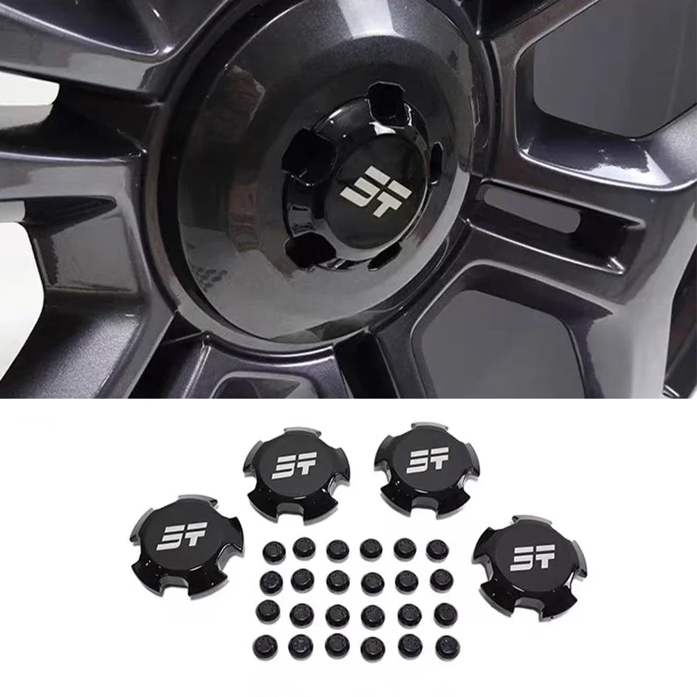 Per Chery Jetour Traveller T2 Coprimozzo ruota nero Coprimozzo ruota Parti di ricambio Coperture Pneumatici Accessori auto