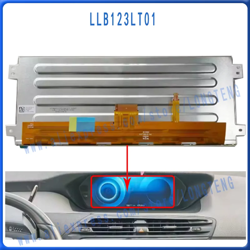 LLB123LT01 nouveau panneau d'affichage LCD pour citroën C4 Picasso 9808851580 9815286580 Spacetourer Peugeot 3008 voiture GPS navigation