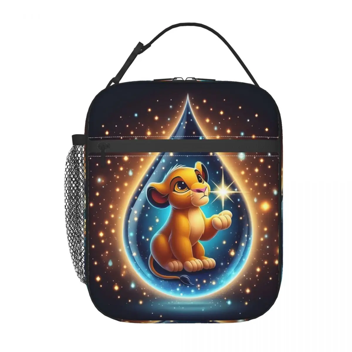 صناديق الغداء المحمولة الكرتونية من Lion King للنساء مانعة للتسرب ومبرد الرسوم المتحركة الحراري للطعام معزول حقيبة الغداء لأطفال المدارس #2