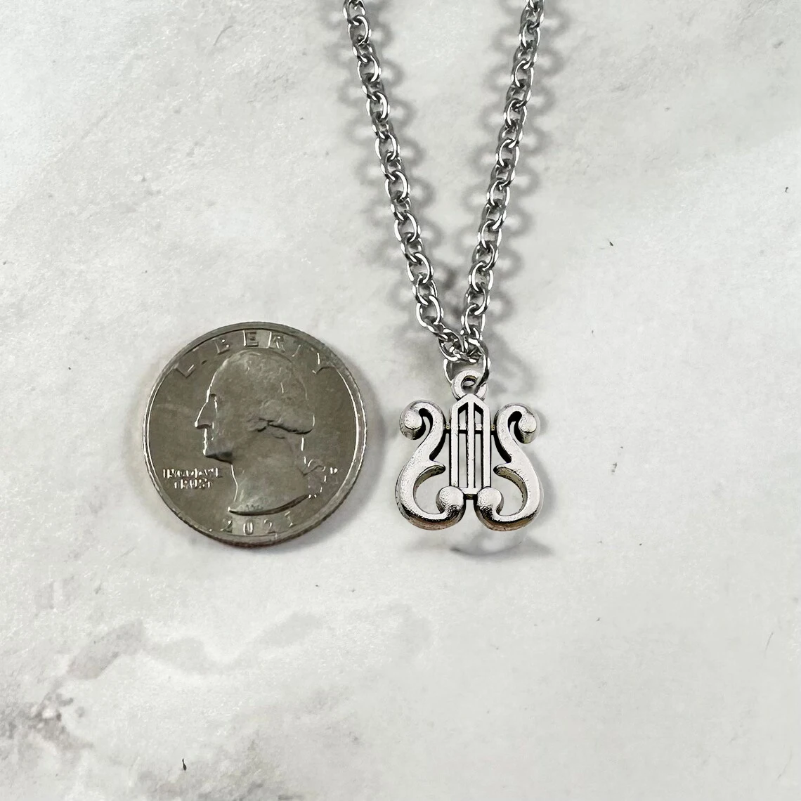 Handmade Apollo’s Lyre Necklace | Y2K Greek Mythology Jewelry |  Ancient Greece jewelry