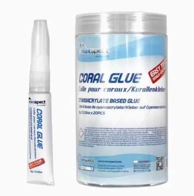 Aquarium Sofort-Korallenkleber 20 Stück Eine Flasche Unterwasser-Korallenklebstoff Transparent und Ungiftig für Riffaquarien – Detail 3