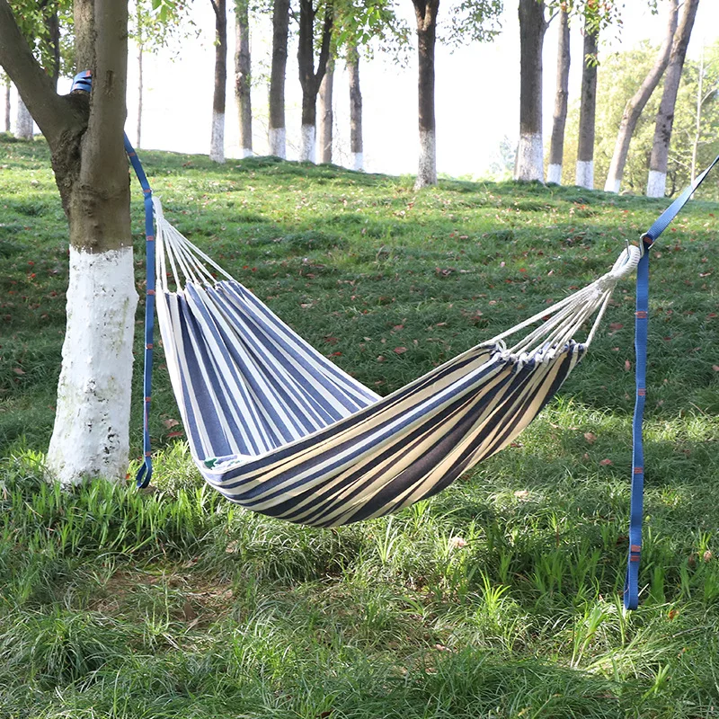 Colorful Canvas Hanging Swing Chair Double Size Thick Cotton Fabric Student Dorm Bedroom Indoor Balcony Hammock Seat
