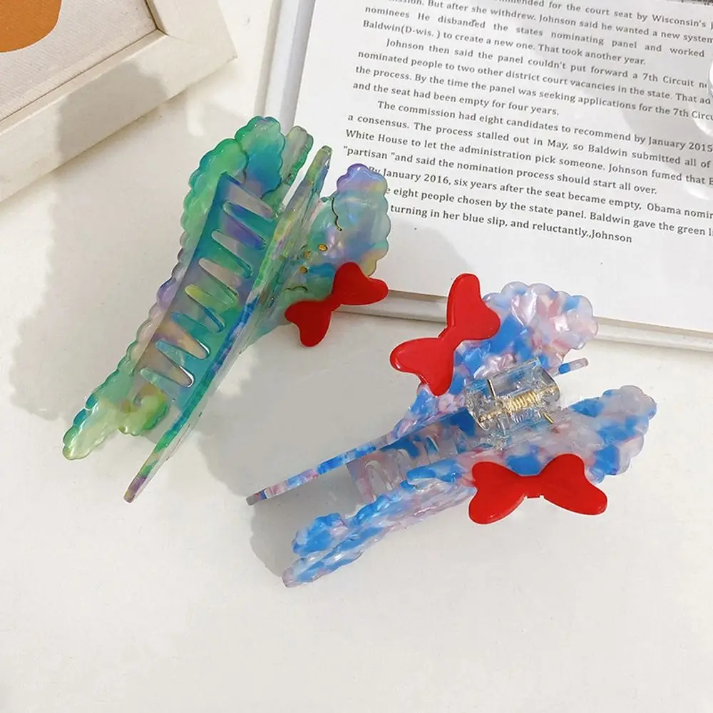 

Poodle Dog Personality Hair Scratch Bow Acetate Hair Clips Animal Hair Claws Ponytail Holder Korean Shark Clip Women Hairgrips