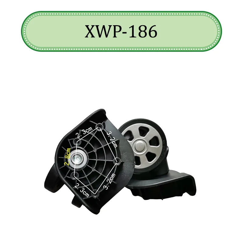 For XWP186 Universal Wheel Replace The Luggage With Quiet Wear-resistant Push-pull Smooth Shock Absorption Replacement Accessory