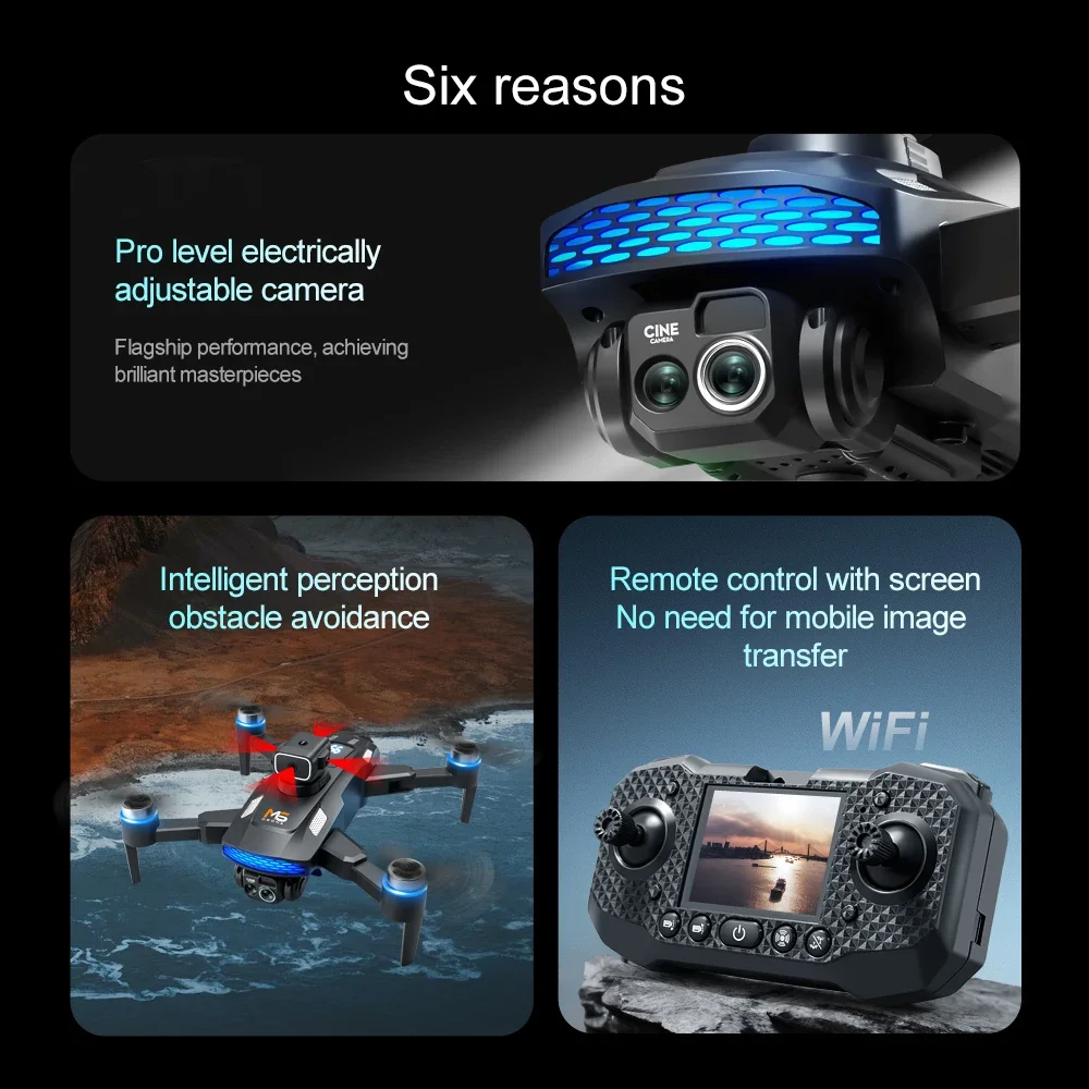Xiaomi Mijia M6 Drone 4K Professional 8K HD Camera With screen Remote control brushless motor Avoidance Foldable aircraft Toys