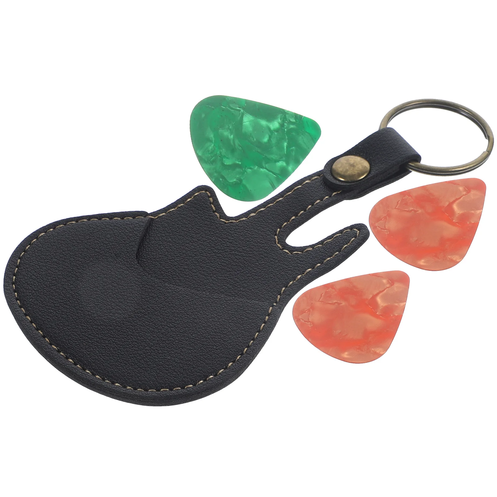 

Pick Storage Bag Guitar Plectrums Holder Picks All Size Pouch Bags Pu for Case Organizer Child