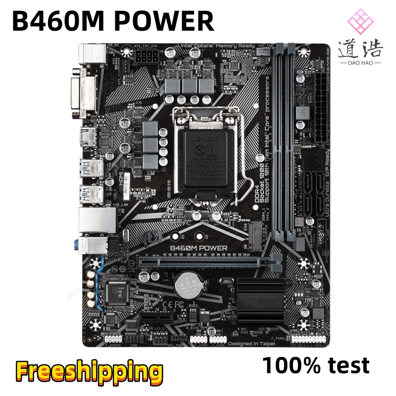 

For B460M POWER Motherboard 64GB HDMI LGA 1200 DDR4 Micro ATX B460 Mainboard 100% Tested Fully Work