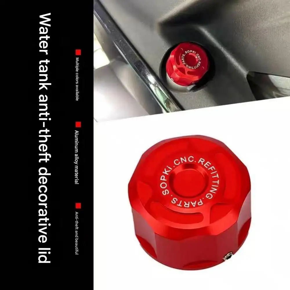 FOR VOGE RR660S Auxiliary Water Tank Cap Anti-Theft Coolant Reservoir Decorative Cover with Built-In Anti-Loosening Jackscrew
